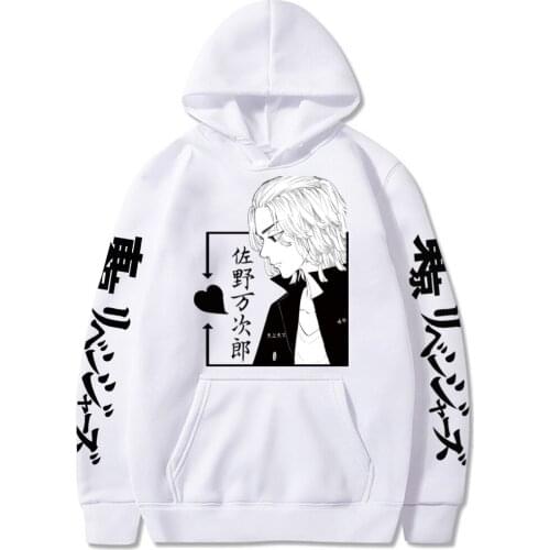 Hoodies Tokyo Revengers Anime Cosplay Mikey Print Sweatshirt Loose Oversized Unisex Streetwear Sweater Casual Pullovers Top New