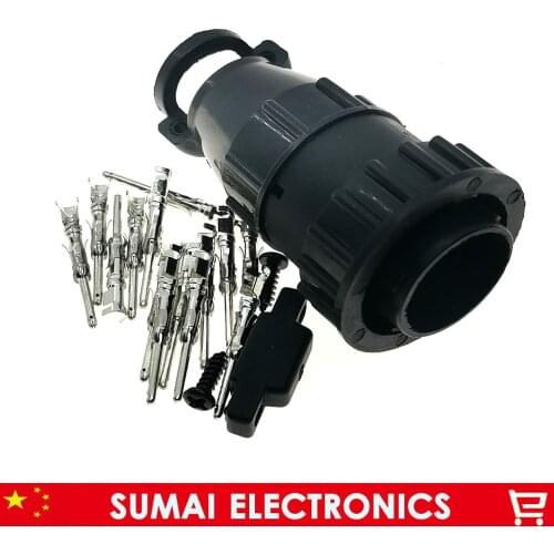 14Pin AMP/TE 206044-1 auto sensor plug connector for SMEMA Car,14P male Electric plug with 14 Pin and Wire shell