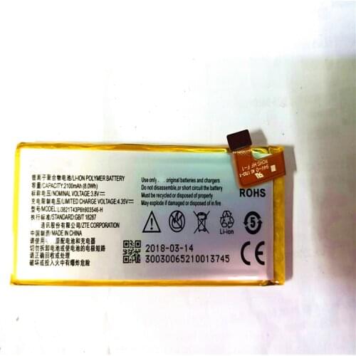 2000mAh Li3820T43P6h903546-H Mobile Phone Battery For ZTE Q505T Speed N9130 Snap Accumulator Li-ion with Repair Tools