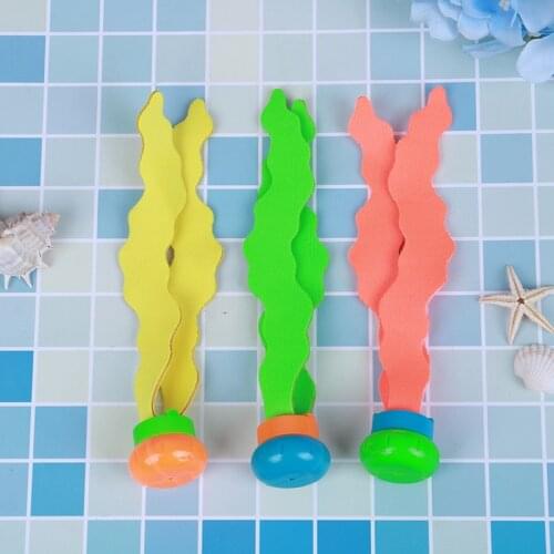 3pcs Children Diving Swimming Colorful Pool Sink Training Diving Seaweed Toy