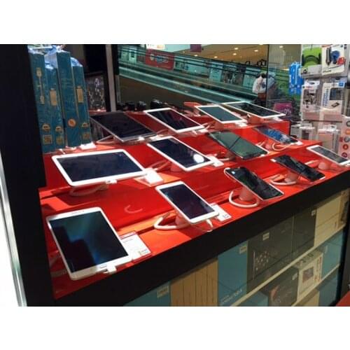 5 Pcs White Black Cell Phone Security Display Holder With Alarm For Mobile Phone Anti Theft