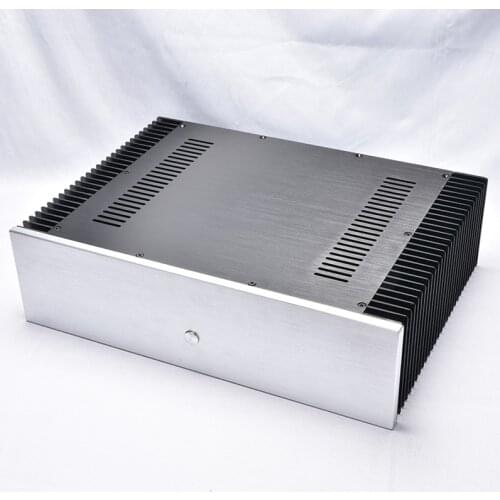 KYYSLB Diy BZ4312 Box Heat Dissipation All-aluminum Amplifier Chassis on Both Sides Pure Rear Class A Amplifier Case Housing