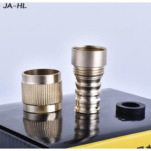 Garden Hose Quick Connector 3/4 Inch GHT Brass Easy Connect Fitting Yard Tool New