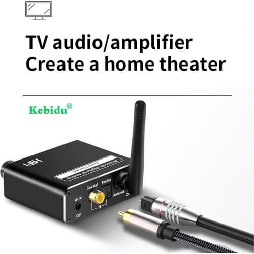 Kebidu D18 Bluetooth DAC Converter With Headphone amplifier USB audio To Analog 3.5mm Audio Adapter Support APT-X Low Latency