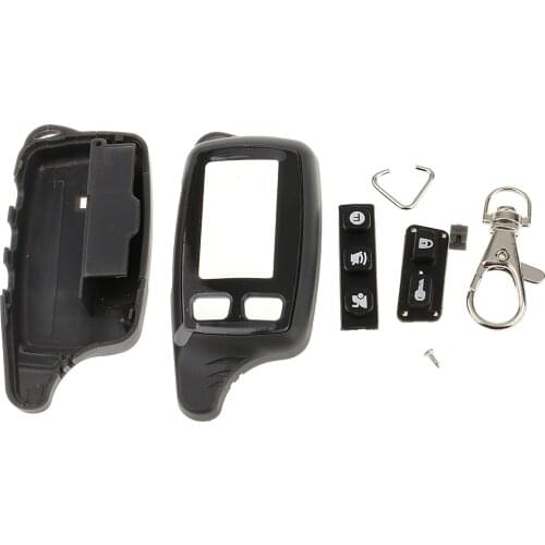 1 Pcs Remote Controller Case Cover For Tomahawk TW9010 TW9020 TW9030 Uncut Case Cover Folding Car Flip Remote Black & Silver