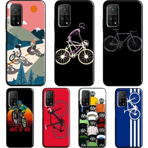 Mountain Bike Cycling art For POCO M3 Pro F3 X3 NFC Case For Xiaomi Mi Note 10 Lite A3 9T 10T Pro Mi 11 Lite Coque