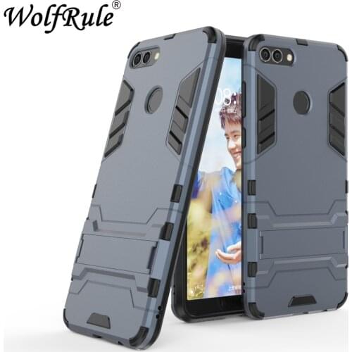 WolfRule For Cover Huawei Y9 2018 Case for Huawei Y9 2018 Silicone Rubber Robot Armor Back Phone Cover Case for Huawei Y9 2018