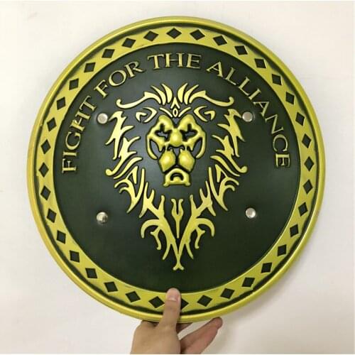Movie Game Anime 1:1 Gold Lion King Justice Round Shield Action Figure Model Halloween Cosplay Prop PU Weapon Kids Role Gift