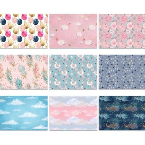 Newborn Photography Backdrops for Photo Studio Background Baby Birthday Party Decorations Photographic Flower Pink Backdrop