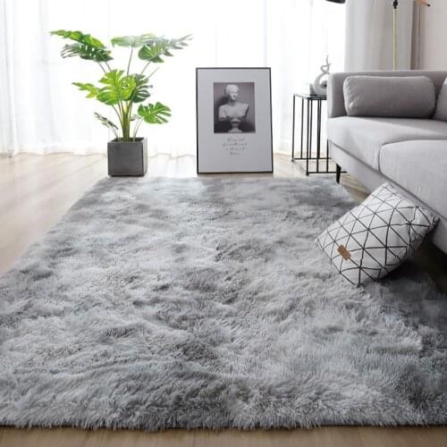 Gradient Carpet 2020 New Fashion Area Mats For Living Room Bedroom Variegated Soft Comfortable Plush Carpet Gray Modern Rugs