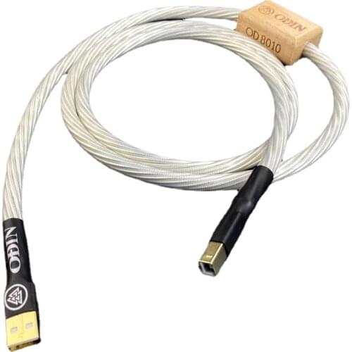 HiFi Audio Nordost Odin Decoder DAC Data Cable Silver Plated + Shield Type A to B USB Sound Card Digital Cables