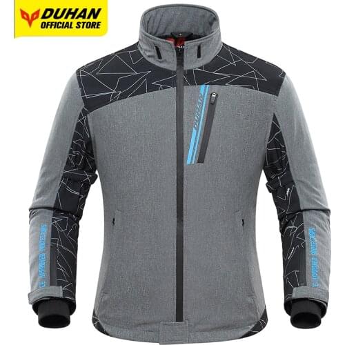 DUHAN Motorcycle Heating Jacket Electric Heating To Keep Warm Women Men Motocross Jacket Windproof Winter Moto Cycling Jacket