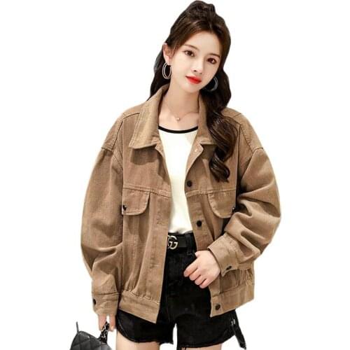 Women Jackets 2021New Spring Outwear Denim Coat Single-Breasted Street Casual Vintage Overcoat For Female Plus Size Jeans Jacket