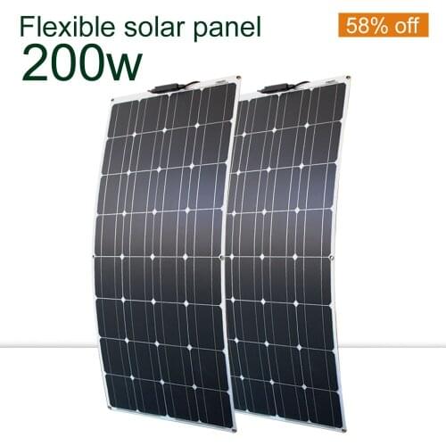 Multipurpose solar panels 100w-300w flexible solar power panel kit for car marine outdoor camping