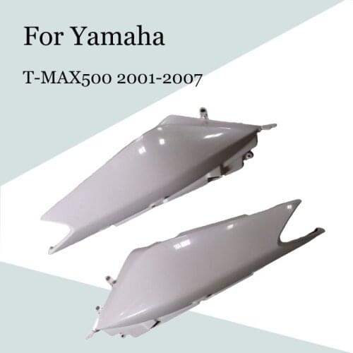 For Yamaha T-MAX500 2001-2007 Motorcycle Accessories Unpainted Rear Tail Left and Right Side Cover ABS Injection Fairing TMAX500