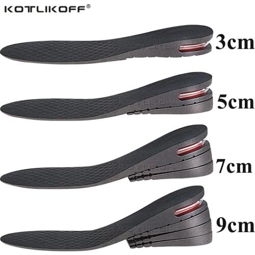 Invisible Height Increase Insole For Feet 3/5/7/9cm Height Lift Adjustable Cut Shoe Heel Insert Taller Height Insole For Shoes