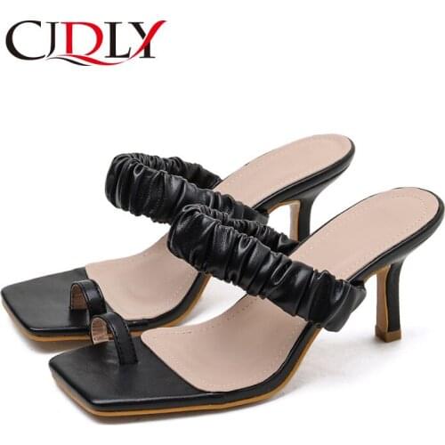 CJDLY Summer Pumps New Sexy Gladiator Sandals Shoes Women Thin High Heels Open Toe Sandal Lady Ankle Strap Pump Shoes Size 40
