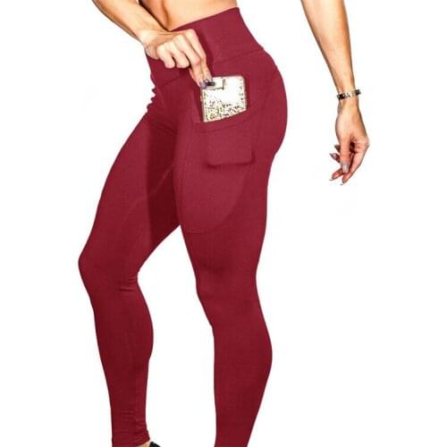 New Women Yoga Sport Pants Pocket High Waist Sport Leggings Fitness Women Yoga Leggings Training Running Sportswear 2020