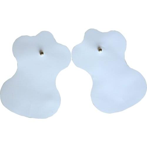 New 50Pairs/Pack TENS/EMS Massager Patches Button Type XFT Silicone Adhesive Meridian Physiotherapy Electrode Pads