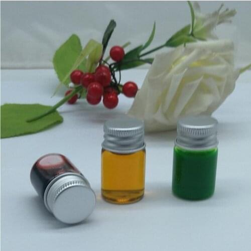 Wholesale 200 x 5g high quality glass cream jar with aluminum lids, 5cc Small cosmetic packaging glass jar