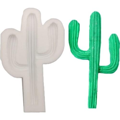 Desert Cactus Silicone Mold Fondant Cake Decorating Tool Silicone Molds Sugarcrafts Chocolate Baking Tool For Cake Gumpaste Form