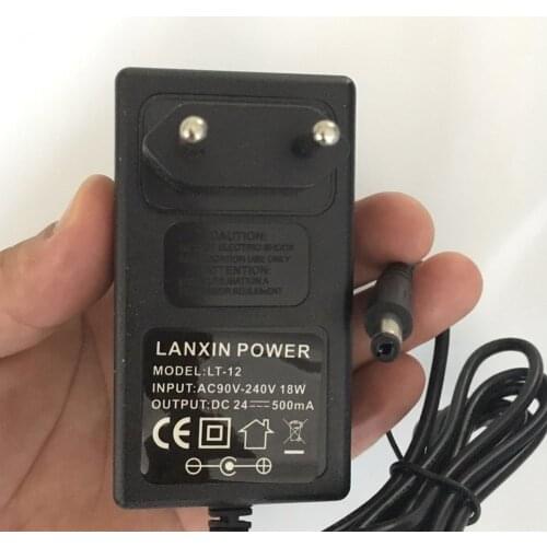 24V Lead Acid AGM Gel Electric Scooter Charger Power Charging Adapter 24V 500mA EU Plug 5.5x2.1mm DC For E-scooter Bike