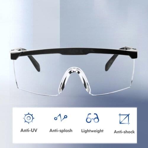 Safety Goggles Retractable Leg Eyewear Windproof DustProof Glasses Motorcycle Bike Cycling Anti-splash Spectacles