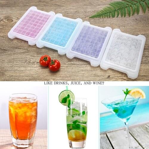 1 Set 8-Layer Homemade Frozen Ice Cube Mold Refrigerator Ice Box With Lid Home Ice Box Plastic Quick-Frozen Ice Cube Tray