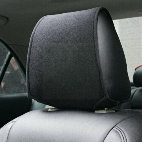 1pcs Car Back Headrest Pillow Dustproof Cover With Support Headrest Car Pad Pocket 62x14cm Cover Cotton Phone L6k5