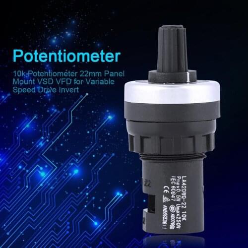 10k Potentiometer Panel Mount VSD Potentiometer VFD for Variable Speed Drive Invert LA42DWQ potentiometer