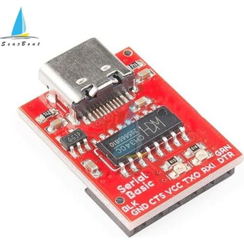 3.3V 5V Type C USB to TTL Serial Port CH340C Module ISP Communicate Connector CH340 USB Bus Conversion Chip for STC MCU Download