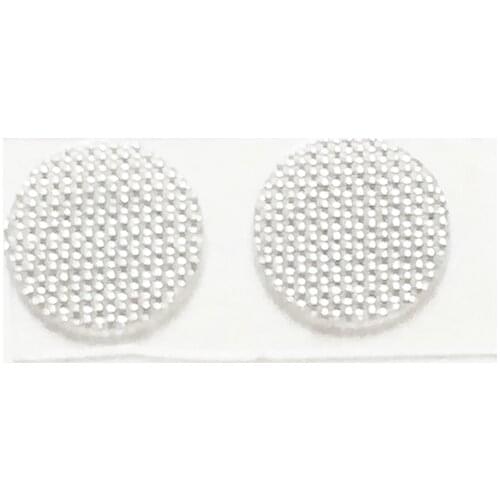 30 pcs Dust ear headphones ear duct network silvered steel mesh filter gum never rust belt