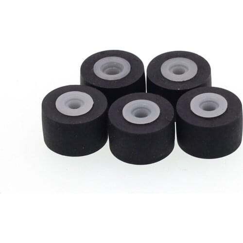 5pcs Car Retractor Press Belt Pulley Deck Audio Pressure Recorder Press Cassette Deck Pinch Roller Tape Card Seat 10.5mmx7.2x2mm