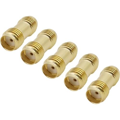 5Pcs/lot RF Adapter SMA Female to SMA Female Jack Straight RF Coaxial Coax WIFI Antenna Connector