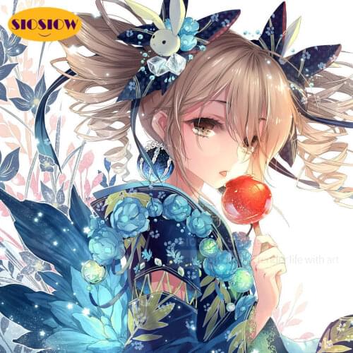 5d Diamond Painting For Children Girls Cartoon Full Square Drill 3d Diamond Mosaic Embroidery Decor Home Girlfriend Gift Custom