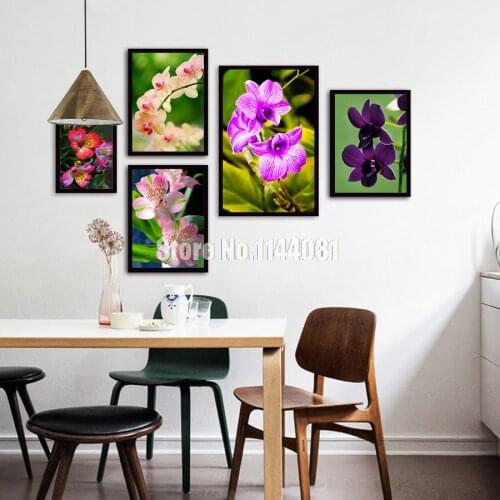 Diamond Embroidery Flower 5D DIY Diamond Painting Phalaenopsis & Orchid Diamond Painting Cross Stitch Full Rhinestone Mosaic
