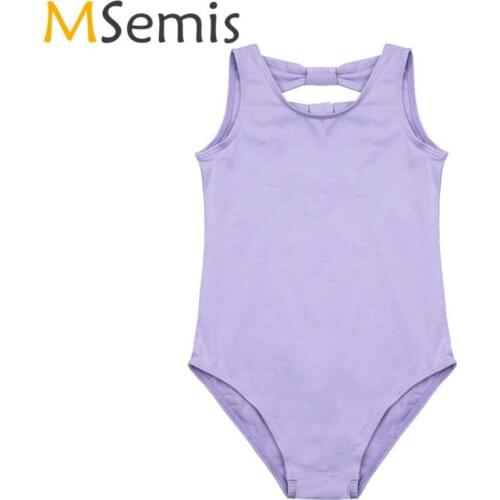 Kids Girls Ballet Dress Gymnastics Leotard for Girls Ballerina Dress Cotton Bowknots Ballet Dancer Leotard Ballet Dance Dress