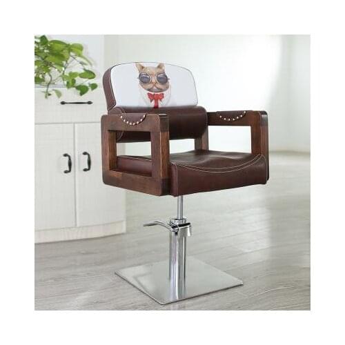 European barbershop chair. Retro hair chair1 Can be inverted clipping chair
