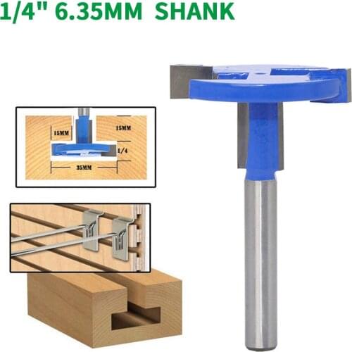 1PC 1/4" 6.35MM Shank Milling Cutter Wood Carving T-Slot Milling Cutter Router Bit Woodworking Milling Cutter For Wood Tools
