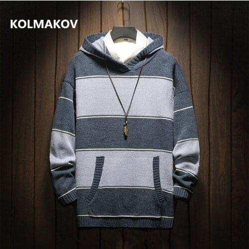 Cashmere Sweater 2020 autumn mens high quality stripe Turtleneck Sweaters Warm Wool knitting Pullover men M-4XL,5XL