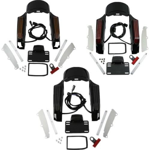 Motorcycle LED Light Rear Fender Fascia Set For Harley Touring Road King ELectra Street Glide Ultra Classic Limited 2014-2020