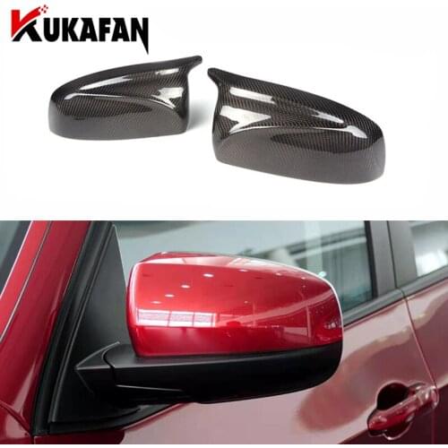 M Style Real Carbon Fiber/ABS Mirror Cover X5 X6 Car Side Rearview Mirror Cap Cover Replacement for BMW X5 X6 E70 E71 2007-2013
