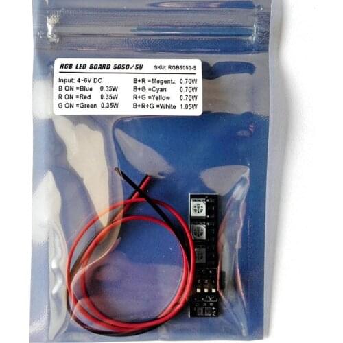 Matek RGB5050 7 Colors Switch 5V X6-12V X8-16V 3S 4S Rounded LED Light Board for FPV 250 QAV250 RC Quadcopter Multicopter Cars