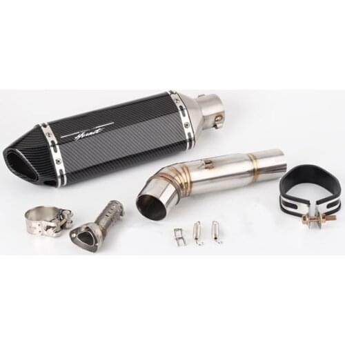 New Laser For Hornet 600 CB600F 2007-2013 Motorcycle Exhaust Pipe Muffler And Middle Link Pipe Escape With DB Killer