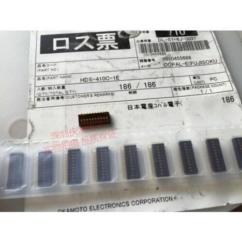 Original new 100% HDS-410C-1E dial switch 10 bit 10P 1.27MM space coding