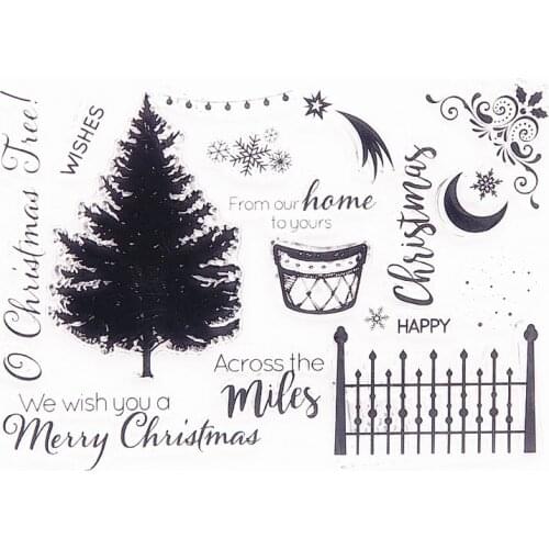 11x15.5cm Easter tree transparent seal clear stamps silicone seal TPR roller stamps DIY scrapbook album / card Cutting dies