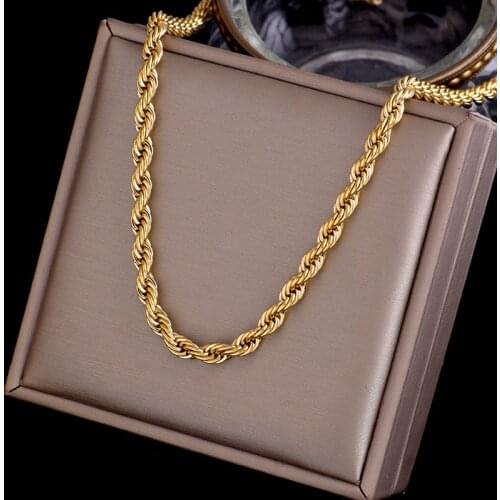 INSERTS Stainless steel Titanium steel necklace New fashion jewelry Ornate necklace Nice gift for women