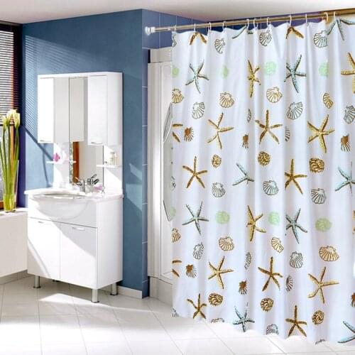 Supply Bathroom Shower Curtain Door Ocean Star Shower Curtain PEVA Environmental Mildew Waterproof Bathtub Thickness Curtain