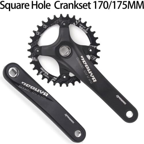 2020 MTB 104BCD crankset sprocket Bike Square Hole 170mm 175mm Crank 32T 34T 36T 38T Round Narrow Wide