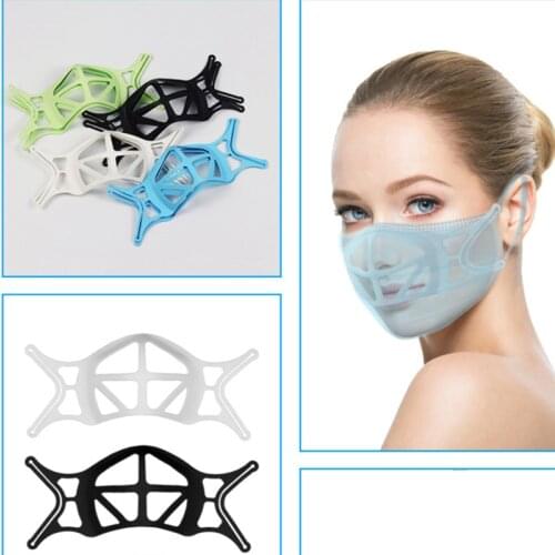 1/5pcs 3D Adult Mask Holder Separate Nose Mouth Support Breathing Assist Inner Cushion Bracket Silicone Mask Breathable Holder
